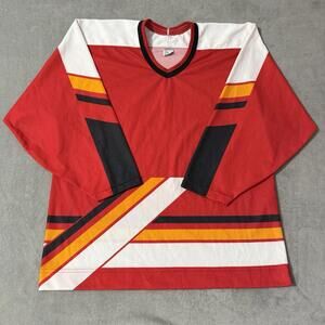Vintage 90s CCM Calgary Flames Jersey Size L Men’s